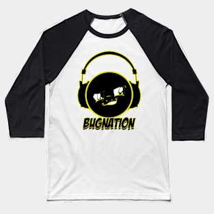 Bug Nation Logo - Yellow Baseball T-Shirt